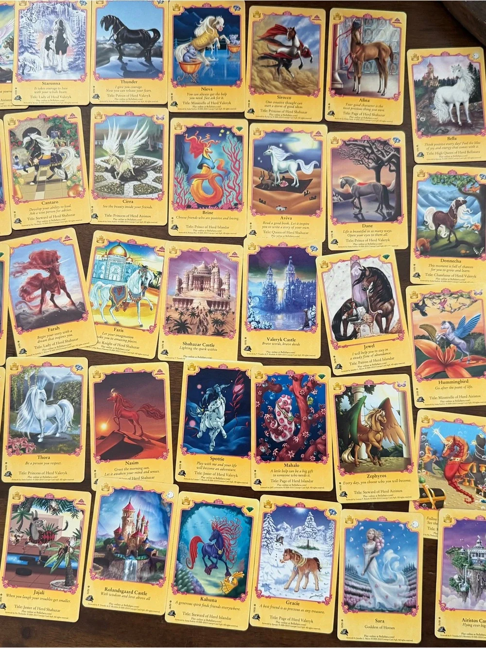 Bella Sara Classic Box Set 147 Cards Treasures, Royalty, Bella’s Ball Cards